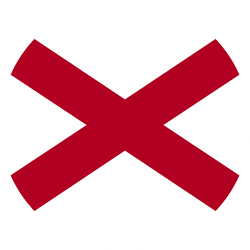 Vlag van Alabama - Rond