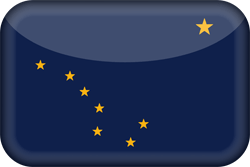 Vlag van Alaska - 3D