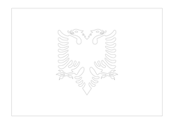 Vlag van Albanië - A4