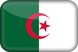 Drapeau de l'Algérie - 3D