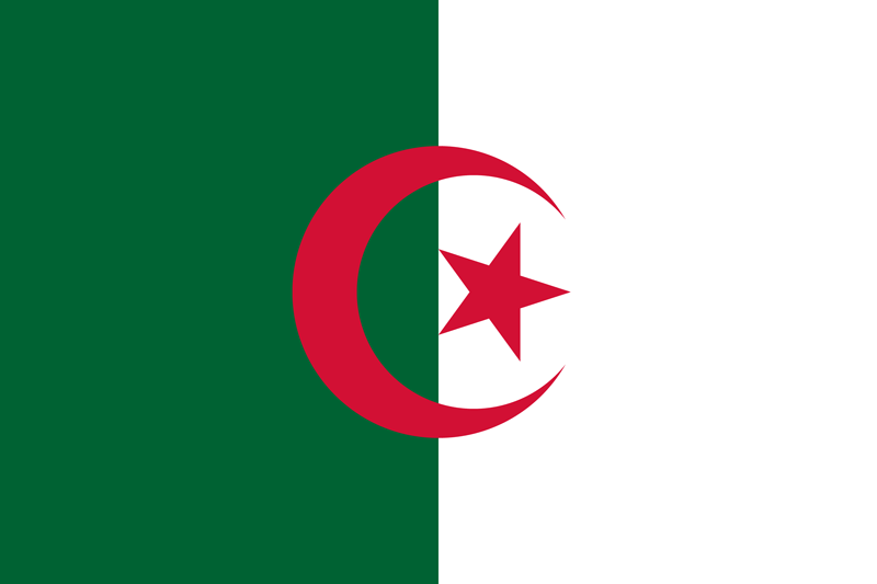 Set complet drapeau Algérie