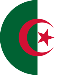 Drapeau de l'Algérie - Rond