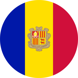 Vlag van Andorra - Rond