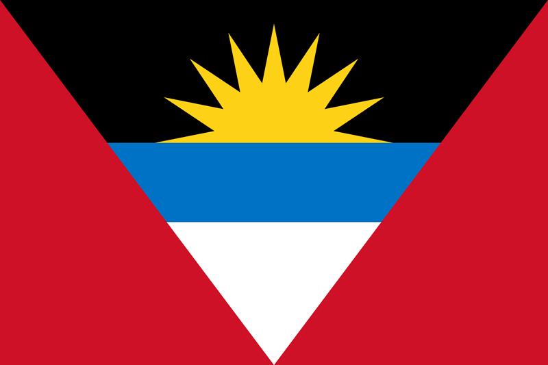 Set complet drapeau Antigua et Barbuda