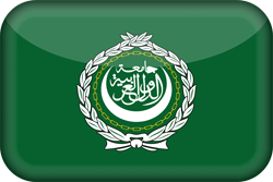 Flagge der Arabischen Liga - 3D
