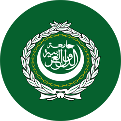 Flagge der Arabischen Liga - Kreis