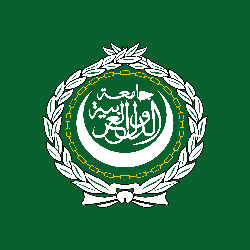 Flagge der Arabischen Liga - Quadrat