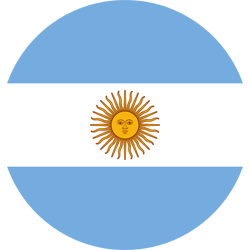 Drapeau de l'Argentine - Rond