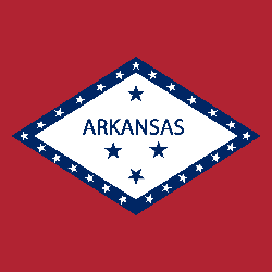 Flagge von Arkansas Vektor