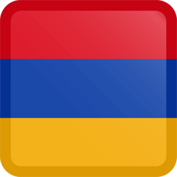 Flag of Armenia - Button Square