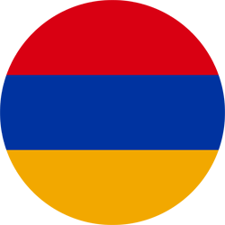 Drapeau de l'Arménie - Rond