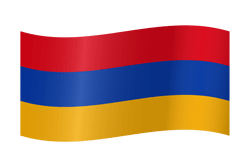 Flagge von Armenien - Winken
