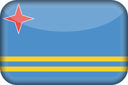 Vlag van Aruba - 3D