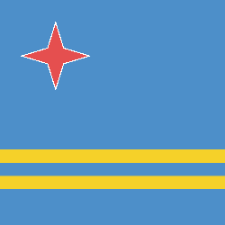 Vlag van Aruba - Vierkant