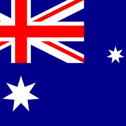 Australia flag coloring
