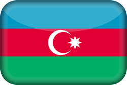 Vlag van Azerbeidzjan - 3D