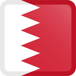 Vlag van Bahrein - Knop Vierkant