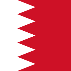 Vlag van Bahrein - Vierkant