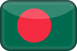 Vlag van Bangladesh - 3D