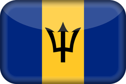 Flag of Barbados - 3D