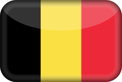 Flagge von Belgien - 3D