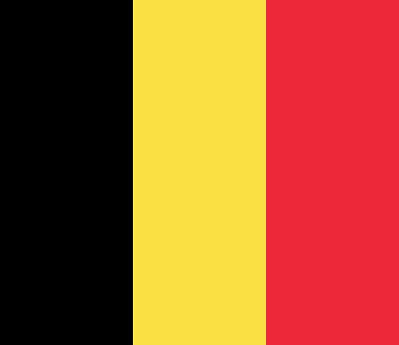 Set complet drapeau Belgique