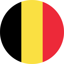 Drapeau de la Belgique - Rond
