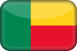 Drapeau du Bénin - 3D