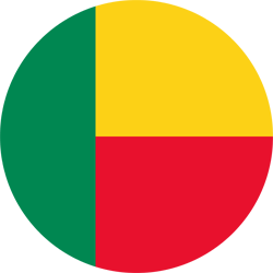 Flag of Benin - Round