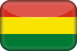 Flagge von Bolivien - 3D