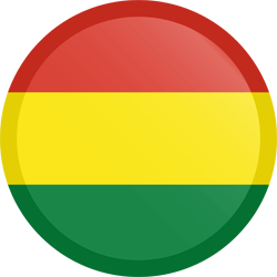 Vlag van Bolivia - Knop Rond