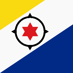 Vlag van Bonaire - Vierkant