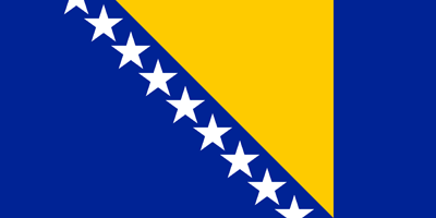Flagge von Bosnien und Herzegowina - Original