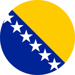 Flagge von Bosnien und Herzegowina - Kreis