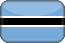 Flagge von Botswana - 3D