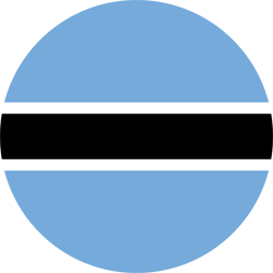 Flag of Botswana - Round
