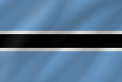 Vlag van Botswana - Golf