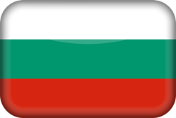 Flagge von Bulgarien - 3D
