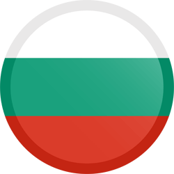 Flagge von Bulgarien - Knopf Runde