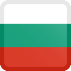 Vlag van Bulgarije - Knop Vierkant