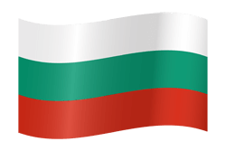 Flagge von Bulgarien - Winken