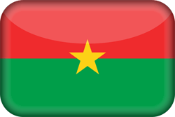 Flagge von Burkina Faso - 3D