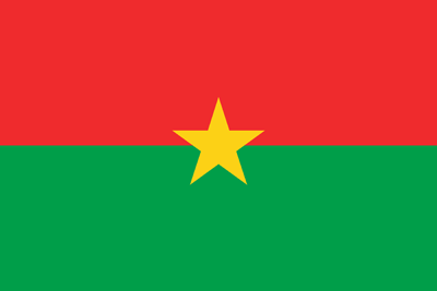 Flagge von Burkina Faso - Original
