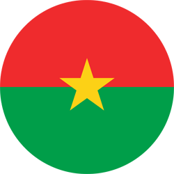 Flag of Burkina Faso - Round