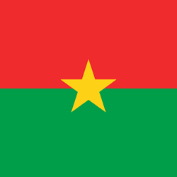 Drapeau du Burkina Faso - Carré
