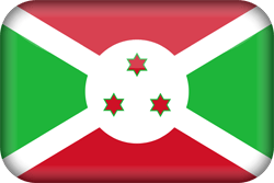 Flagge von Burundi - 3D