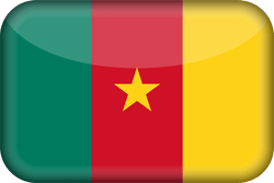 Flagge von Kamerun - 3D