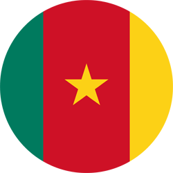 Flagge von Kamerun - Kreis