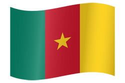 Flagge von Kamerun - Winken