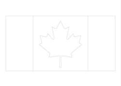 Drapeau Du Canada A Colorier Country Flags